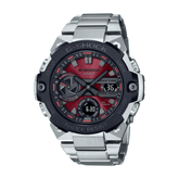 Casio Men's G-Shock Stainless Steel Analogue Digital Sport Watch Red Dial GSTB400AD-1A4 - Wallace Bishop