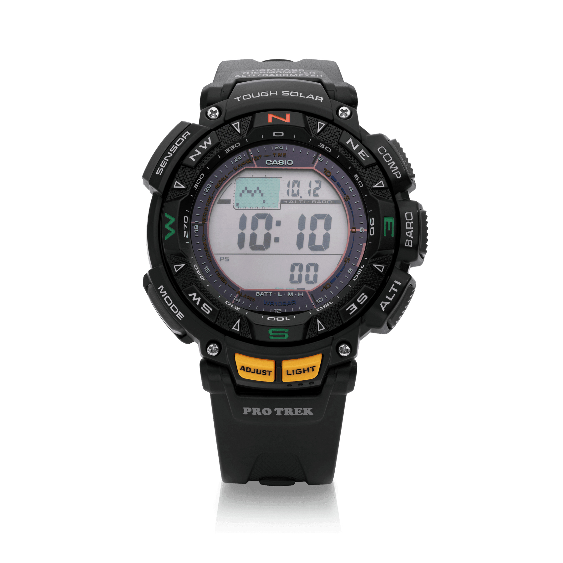 Casio Protrek Digital Watch with Resin Case, Rubber Strap and LCD Dial - Wallace Bishop