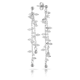 Chain and Charm Earrings in Sterling Silver - Wallace Bishop
