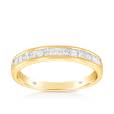 Channel Set Diamond Band Ring in 18ct Yellow Gold - Wallace Bishop