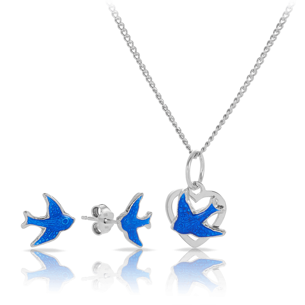 Children's 2 Piece Bluebird Jewellery Set - Wallace Bishop