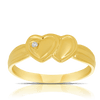 Children's Diamond Signet Ring in 9ct Yellow Gold