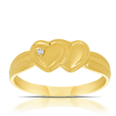 Children's Diamond Signet Ring in 9ct Yellow Gold - Wallace Bishop