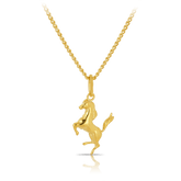 Children's Polished Horse Pendant in 9ct Yellow Gold - Wallace Bishop