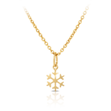Children's Snowflake Pendant in 9ct Yellow Gold