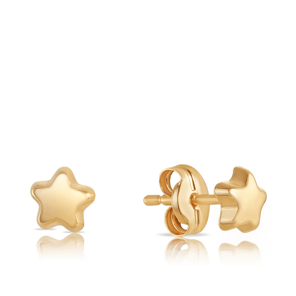 Childrens gold 2025 stud earrings