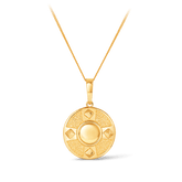 Circle Medieval Shield Pendant in 9ct Yellow Gold - Wallace Bishop