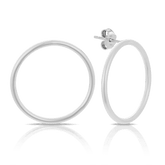 Circle Stud Earrings in Sterling Silver - Wallace Bishop