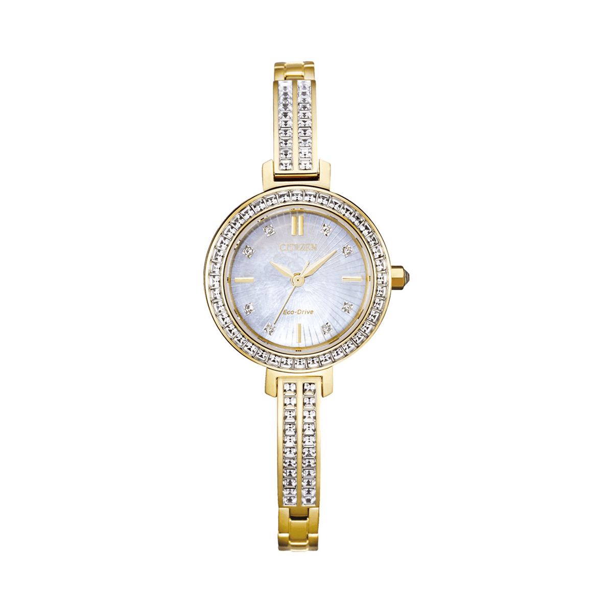 Citizen Eco-Drive Women's 25mm Gold PVD Eco Drive Watch EM0862-56D - Wallace Bishop