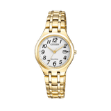 Citizen Eco-Drive Women's 28mm Stainless Steel & Yellow Eco Drive Watch EW2482-53A - Wallace Bishop