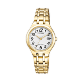 Citizen Eco-Drive Women's 28mm Stainless Steel & Yellow Eco Drive Watch EW2482-53A - Wallace Bishop