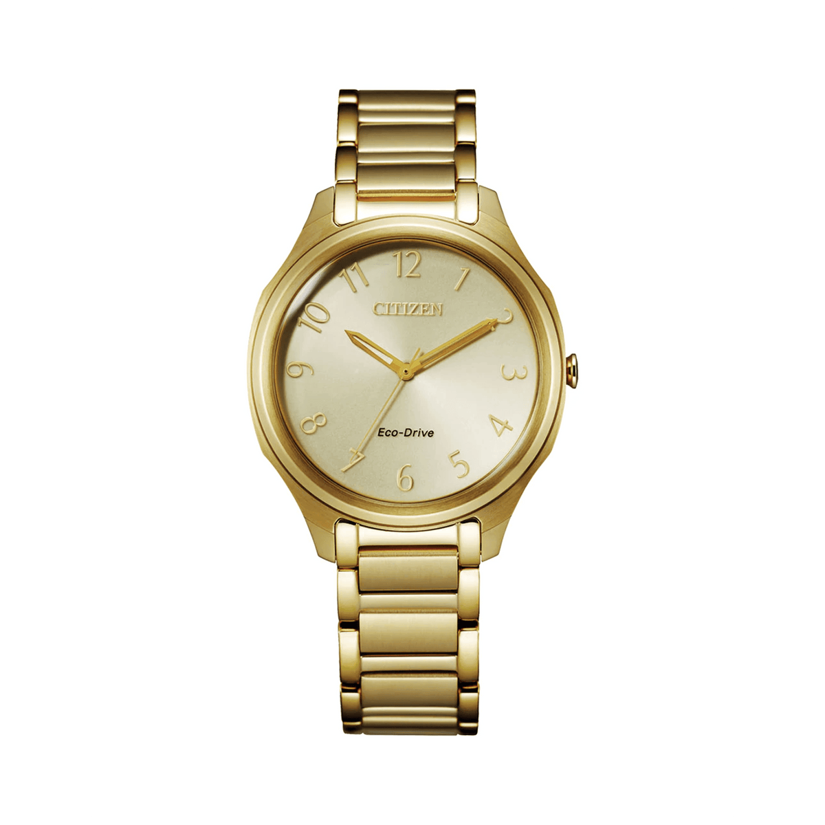 Citizen Eco-Drive Women's 35mm Gold PVD Eco Drive Watch EM0752-54P - Wallace Bishop