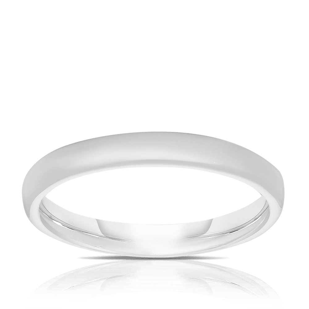 Comfort Fit Wedding & Anniversary Band in 9ct White Gold - Wallace Bishop