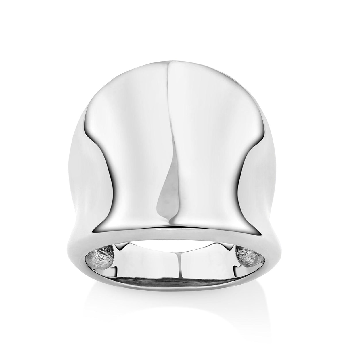 Concave Dress Ring in Sterling Silver - Wallace Bishop