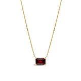 Created Ruby Necklace in 9ct Yellow Gold - Wallace Bishop