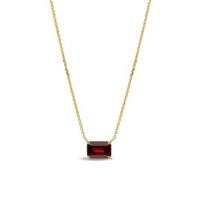 Created Ruby Necklace in 9ct Yellow Gold - Wallace Bishop