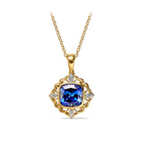 Created Sapphire and Diamond Enhancer in 9ct Yellow Gold - Wallace Bishop