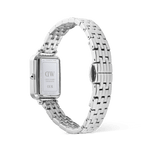 Daniel Wellington Quadro Roman Numerals Date 5-link Silver