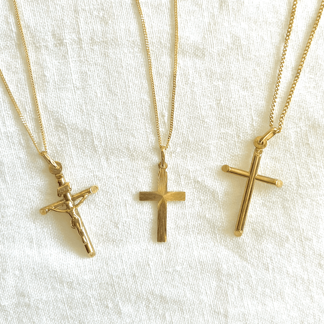 Cross Pendant in 9ct Yellow Gold - Wallace Bishop