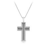 Cross Pendant in Stainless Steel - Wallace Bishop