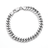 Cuban Pattern Bracelet in Sterling Silver - Wallace Bishop