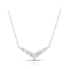 Cubic Zirconia Arrow Necklace in Sterling Silver - Wallace Bishop