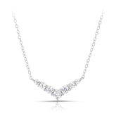 Cubic Zirconia Arrow Necklace in Sterling Silver - Wallace Bishop