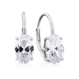 Cubic Zirconia Earrings in Sterling Silver Rhodium Plated - Wallace Bishop
