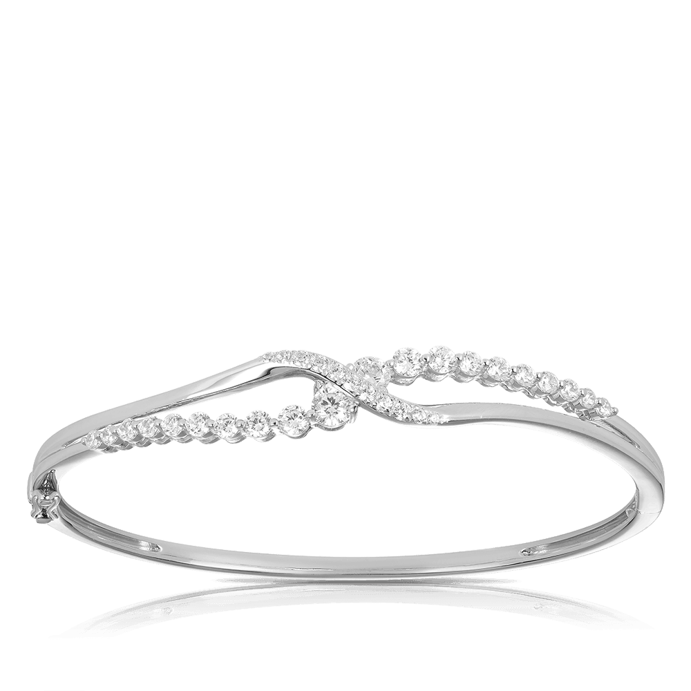 Fancy silver bangles deals