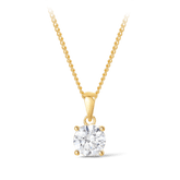 Cubic Zirconia Pendant in 9ct Yellow Gold - Wallace Bishop