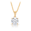 Cubic Zirconia Pendant Necklace in 9ct Yellow Gold - Wallace Bishop