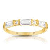 Cubic Zirconia Ring in 9ct Yellow Gold - Wallace Bishop