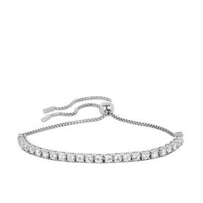 Cubic Zirconia Tennis Bracelet in Sterling Silver - Wallace Bishop