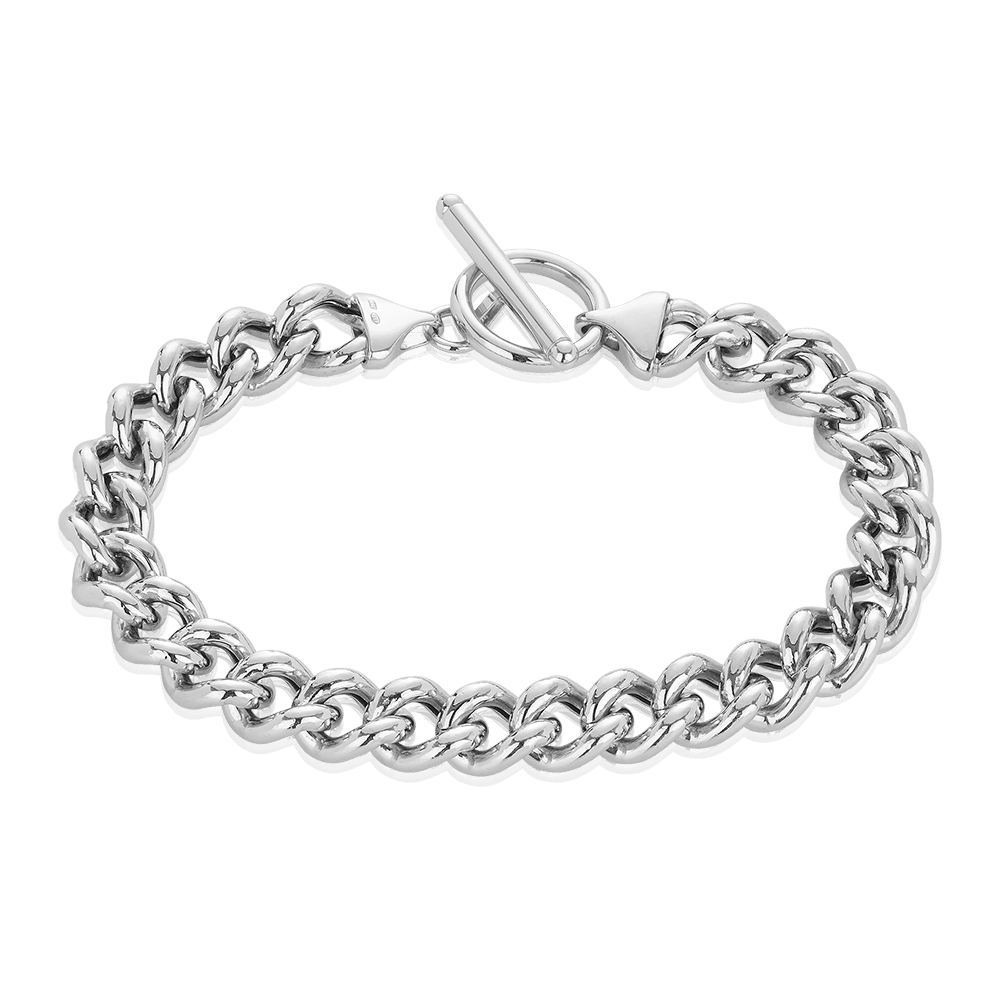 Curb Chain Bracelet in Sterling Silver - Wallace Bishop