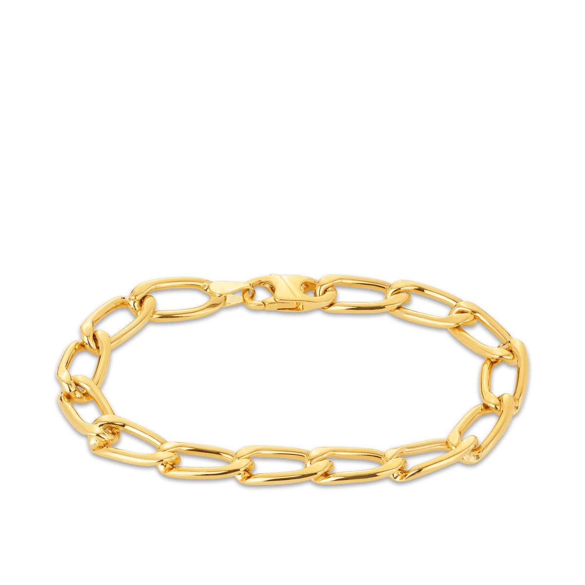 Curb Link Bracelet in 9ct Yellow Gold - Wallace Bishop