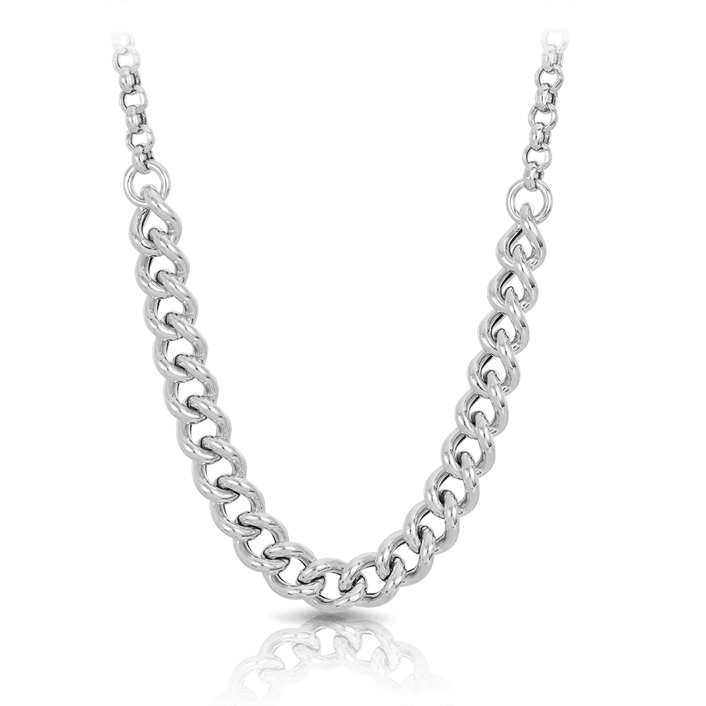 Curb Link Necklet made in Sterling Silver - Wallace Bishop
