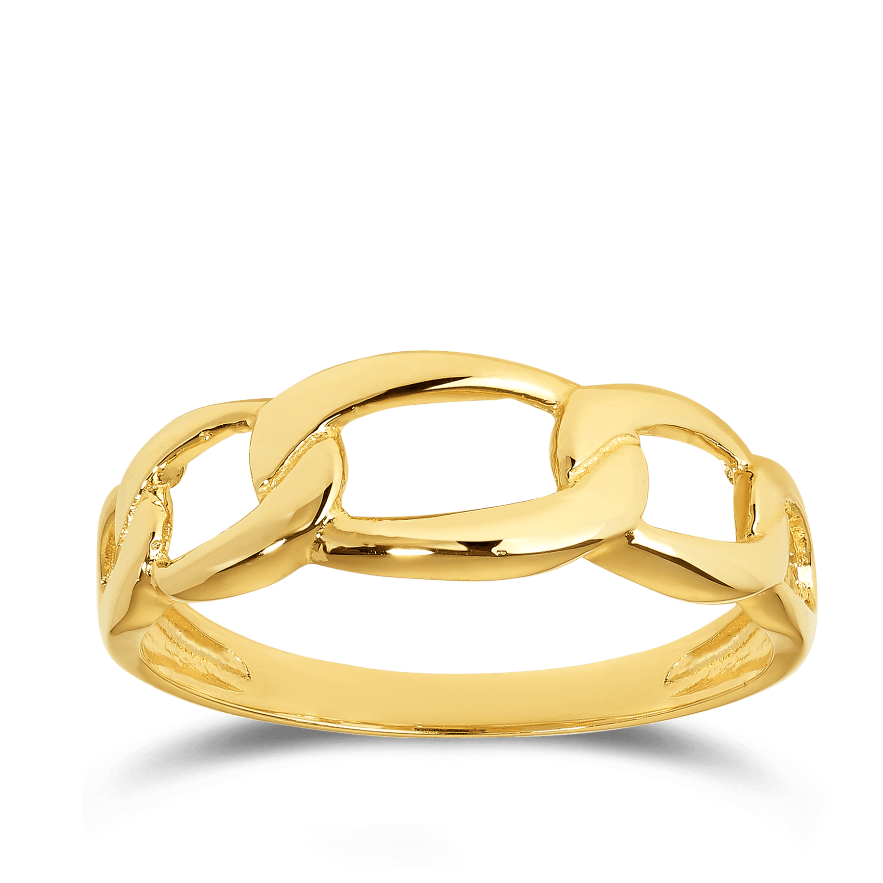 Curb Pattern Ring in 9ct Yellow Gold - Wallace Bishop