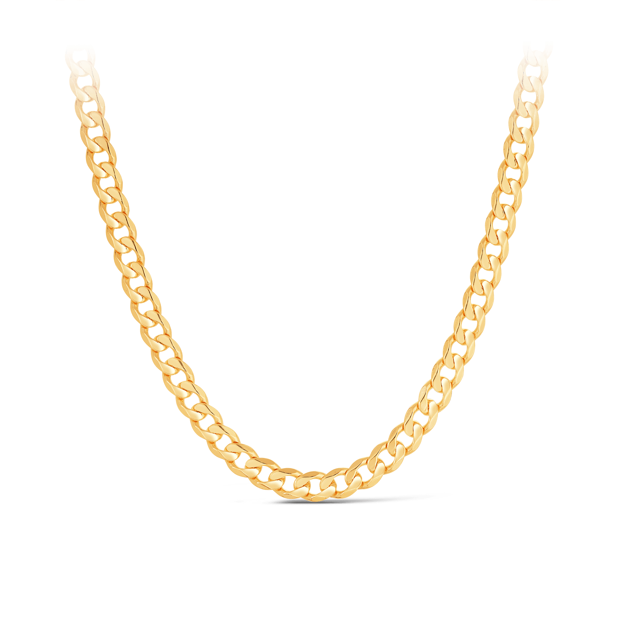 Curb Pattern Solid Chain in 9ct Yellow Gold - Wallace Bishop