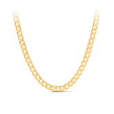 Curb Pattern Solid Chain in 9ct Yellow Gold - Wallace Bishop