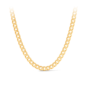 Curb Pattern Solid Chain in 9ct Yellow Gold - Wallace Bishop