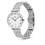 Daniel Wellington Petite Roman Numerals Date 5-linkSilver