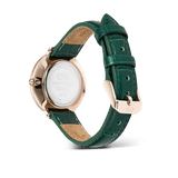 Daniel Wellington Crystalline Bezel Green Croc Rose Gold Watch