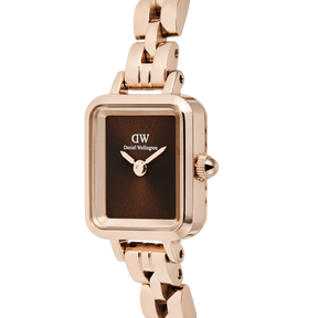 Daniel Wellington Quadro Mini Arch 3-link Amber Sunray Rose Gold