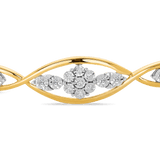 Diamond Bangle in 9ct Yellow and White Gold TGW 0.20ct - Wallace Bishop