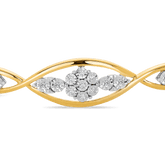 Diamond Bangle in 9ct Yellow and White Gold TGW 0.20ct - Wallace Bishop
