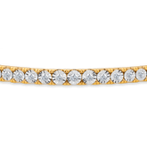Diamond Bangle in 9ct Yellow and White Gold TGW 0.50t - Wallace Bishop