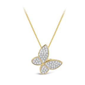 Diamond sales butterfly pendant