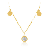 Diamond Circle Trio Necklace set in 9ct Yellow Gold - Wallace Bishop