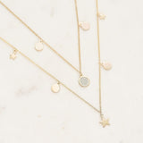 Diamond Circle Trio Necklace set in 9ct Yellow Gold - Wallace Bishop