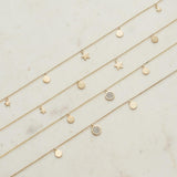Diamond Circle Trio Necklace set in 9ct Yellow Gold - Wallace Bishop
